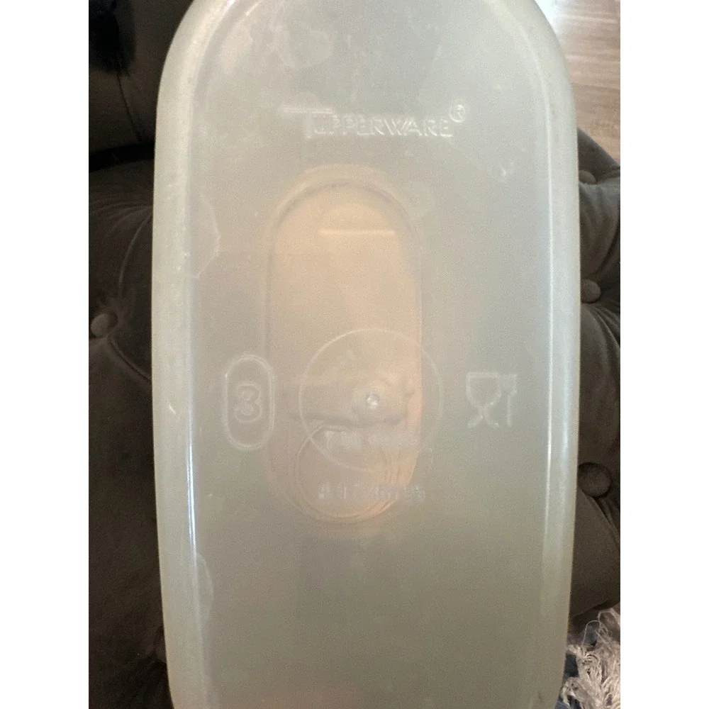 Tupperware Tall Modular Mate Container Beige Lid Food Storage Pantry Organizer